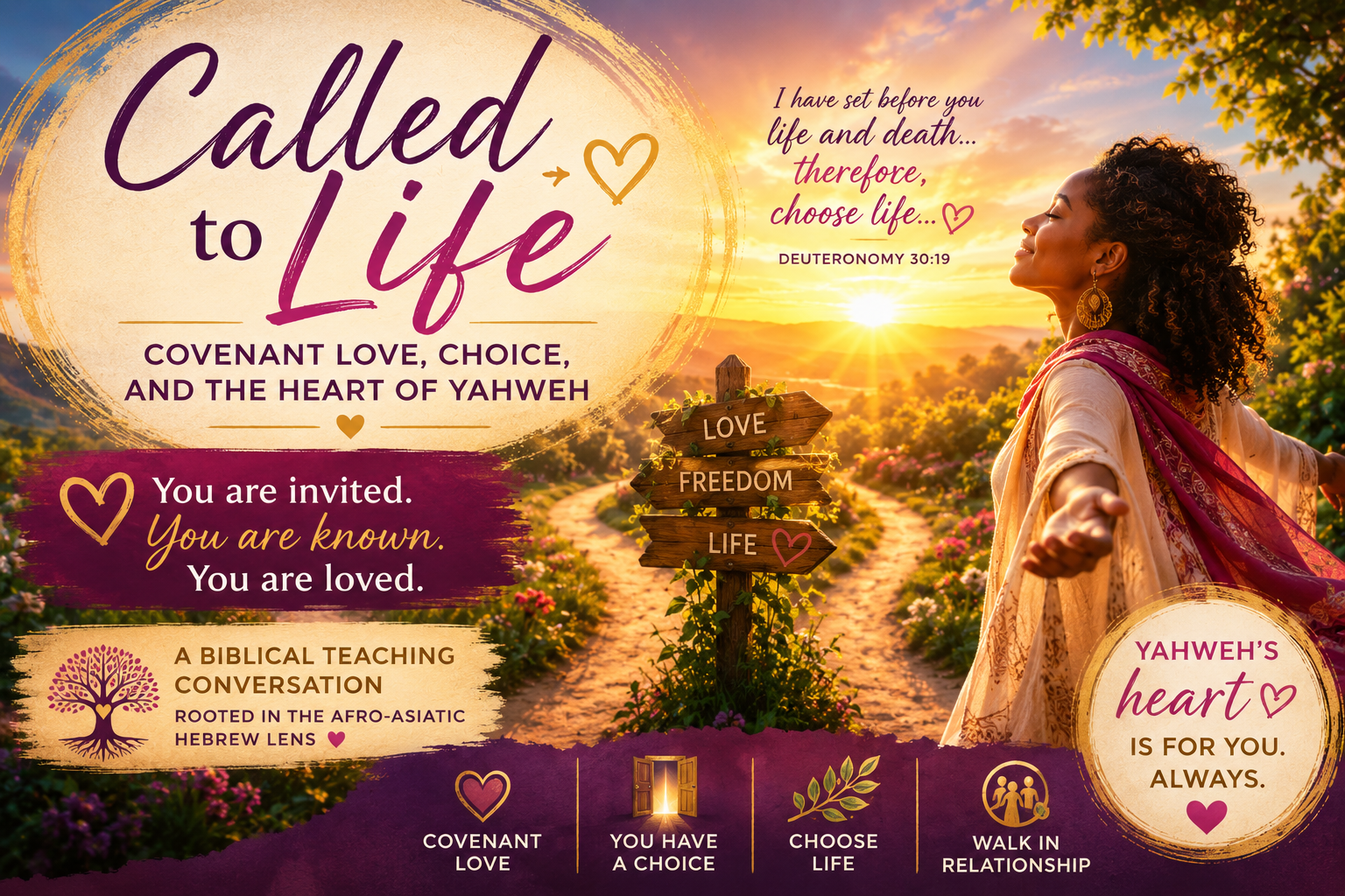 Called to Life: Covenant Love, Choice, and the Heart of Yahweh (God)